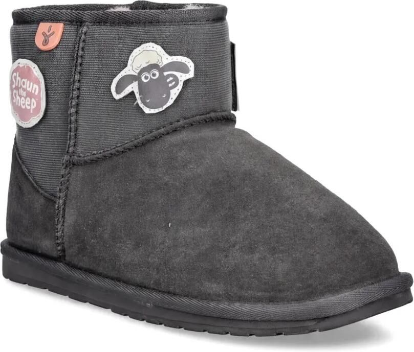 Emu Kids Laarzen met schaap-applicatie Grijs