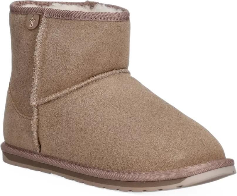 Emu Kids Wallaby Mini suède laarzen met lammy voering Beige