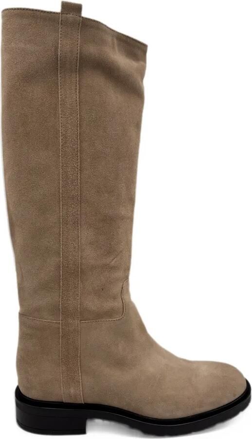 EN AVANT Jamie suede-finish knee-high boots Beige