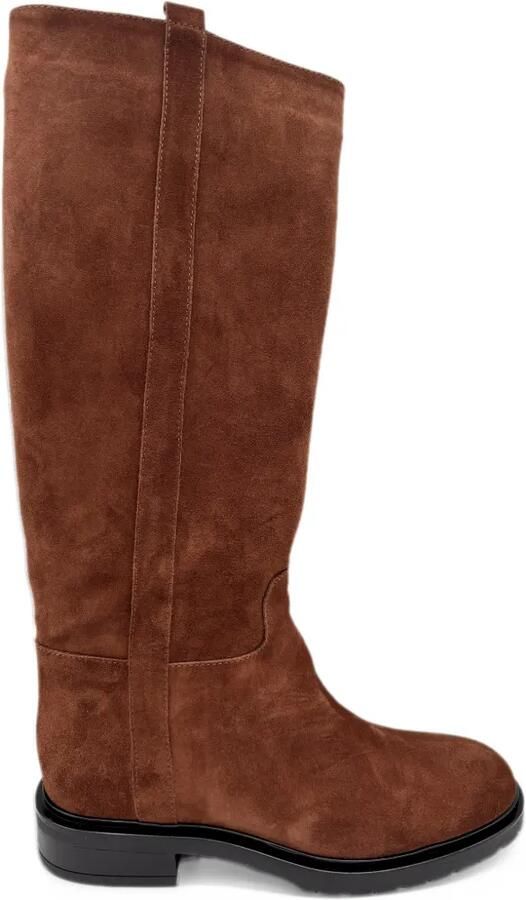 EN AVANT Jamie suede-finish knee-high boots Bruin