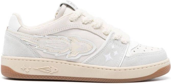 Enterprise Japan EJ Egg Rocket leren sneakers Wit