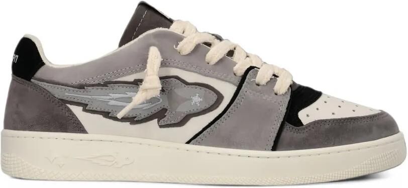 Enterprise Japan Egg Rocket suede-panelled sneakers Grijs