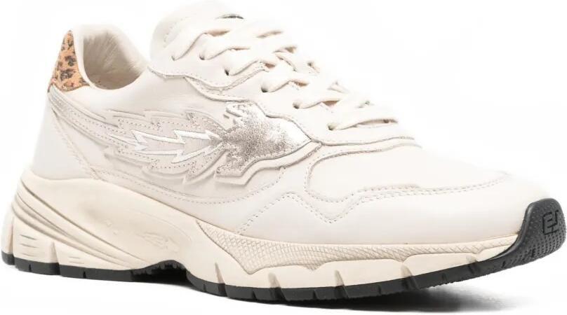 Enterprise Japan Sneakers met luipaard-detail Beige - Foto 3