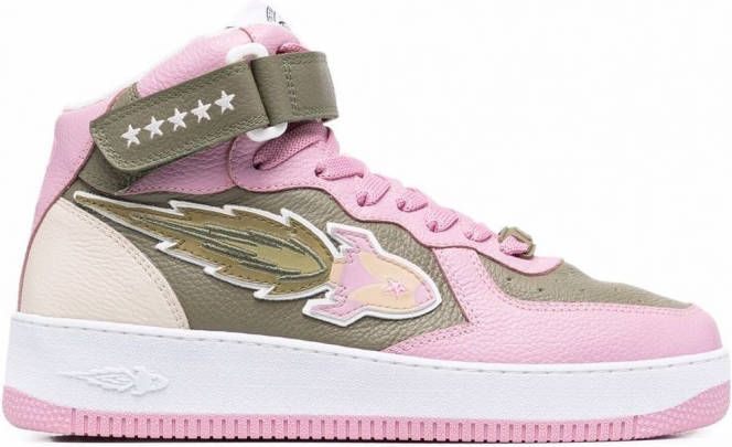 Enterprise Japan Sneakers met logopatch Groen