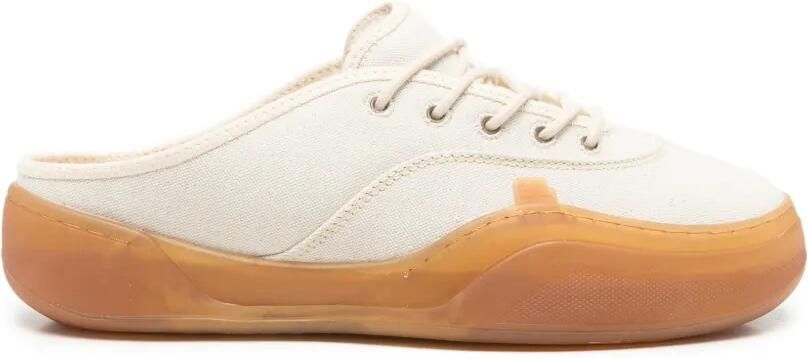 ERL Slip-on sneakers met vetersluiting Beige