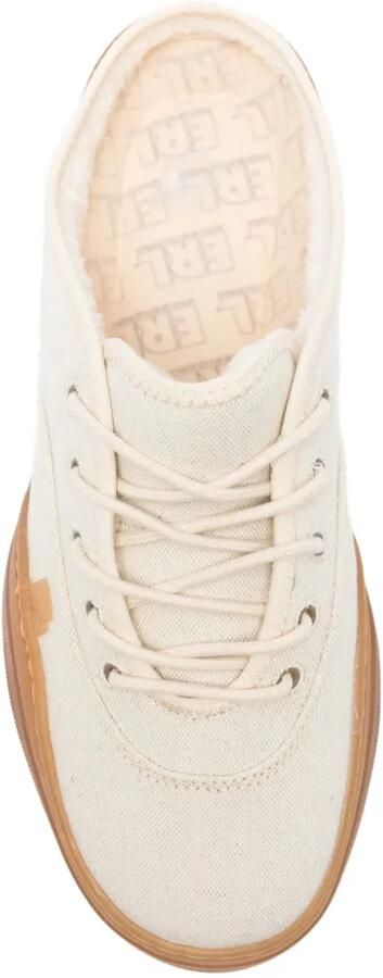 ERL Slip-on sneakers met vetersluiting Beige - Foto 4