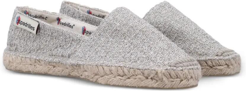 Espadrilles Alpargata met glitter en mesh Zilver - Foto 3