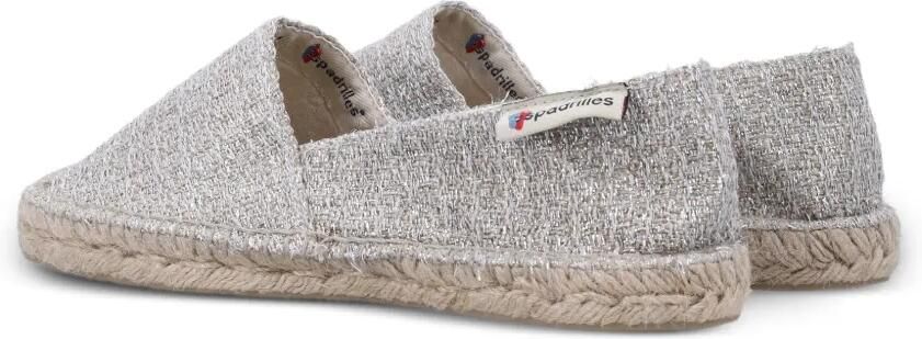 Espadrilles Alpargata met glitter en mesh Zilver - Foto 2