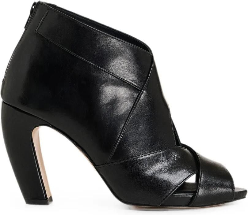 Essentiel Antwerp Keeptoe4 sandalen met open neus Zwart