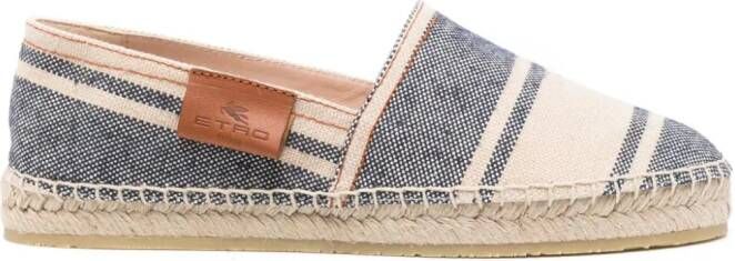 ETRO Canvas espadrilles Blauw