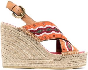 ETRO Espadrilles met sleehak Oranje