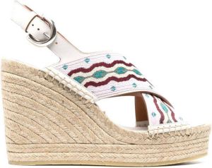 ETRO Espadrilles met sleehak Roze