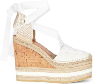 ETRO Espadrilles met sleehak Wit