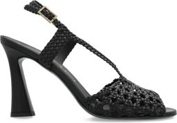 ETRO 100 mm sandalen met geweven hak Zwart