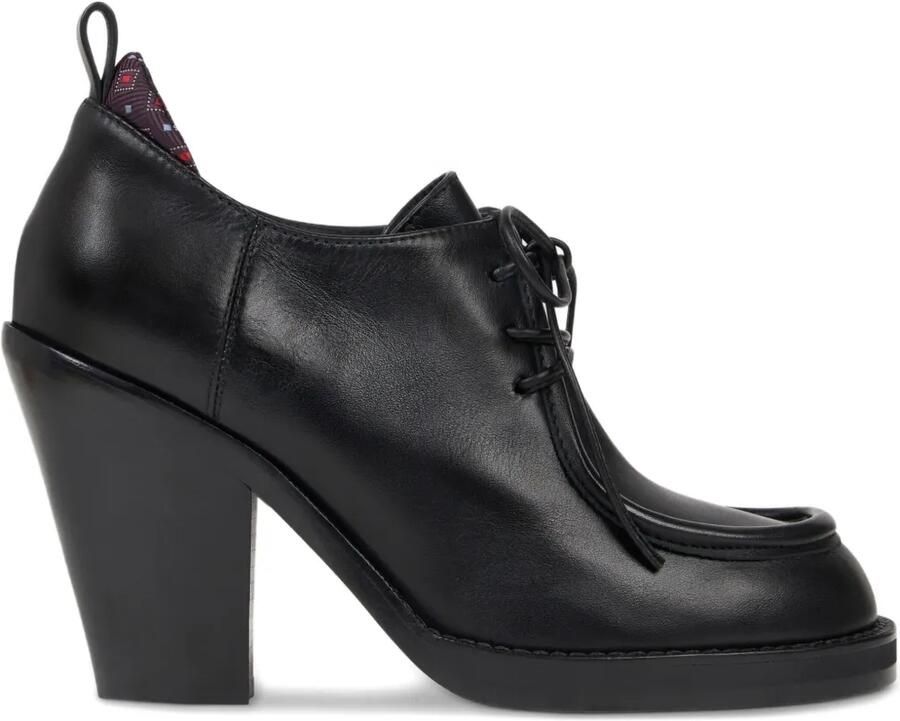ETRO 75 mm leren derby veterschoenen Zwart