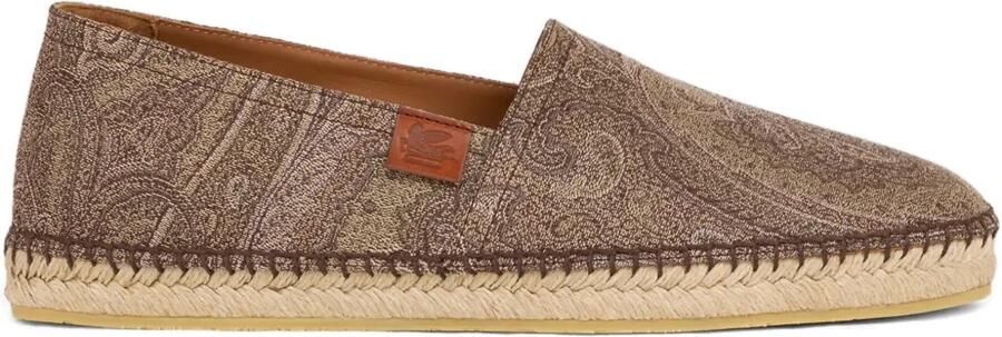 ETRO Arnica espadrilles met jacquard Bruin