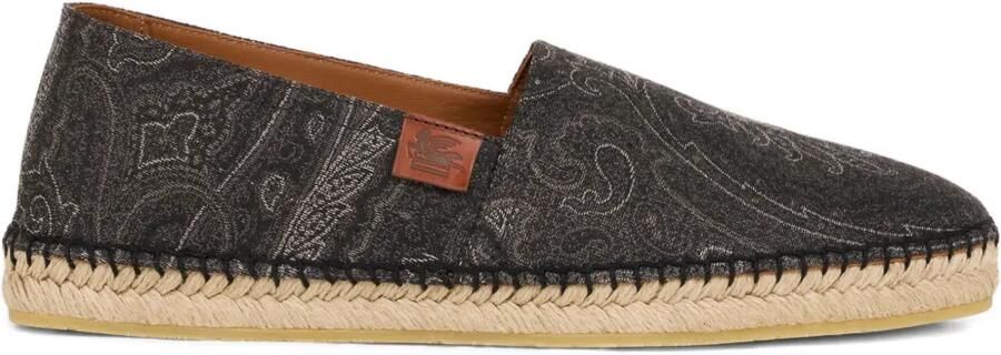 ETRO Arnica espadrilles met jacquard Zwart