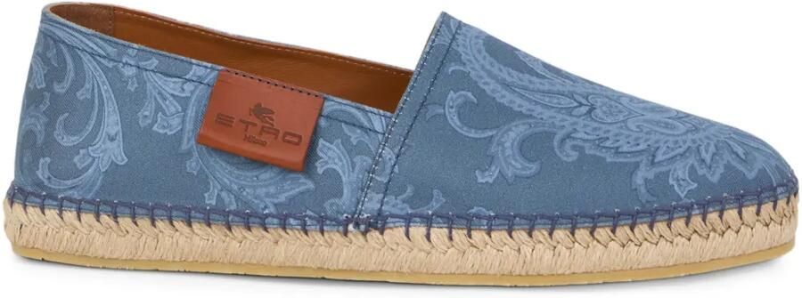 ETRO Canvas espadrilles met paisley-patroon Blauw