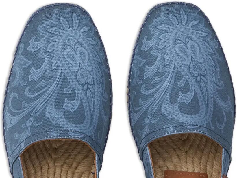 ETRO Canvas espadrilles met paisley-patroon Blauw - Foto 3
