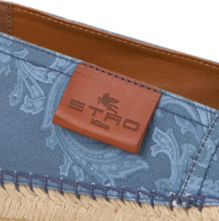 ETRO Canvas espadrilles met paisley-patroon Blauw - Foto 2