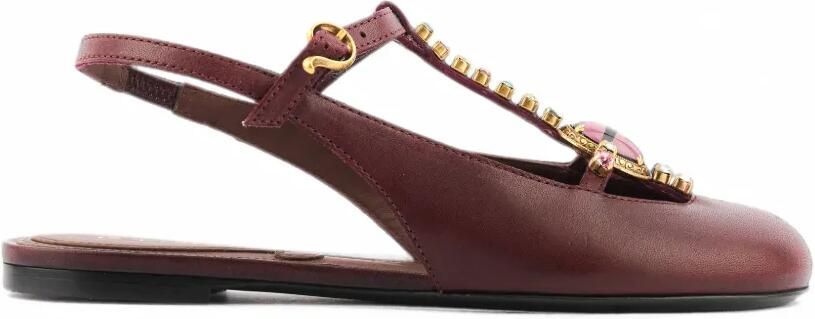 ETRO embellished T-bar ballet flats Rood