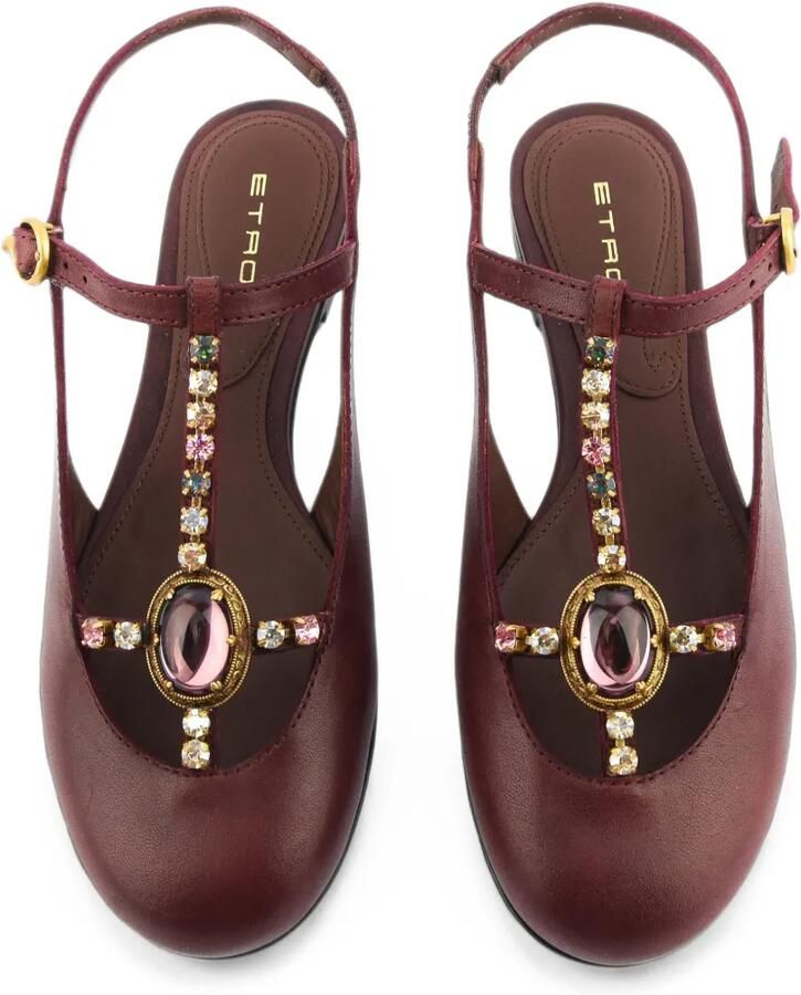 ETRO Verfraaide ballerina's Rood - Foto 2