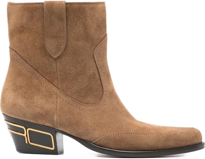 ETRO Enkellaarzen met puntige neus Bruin