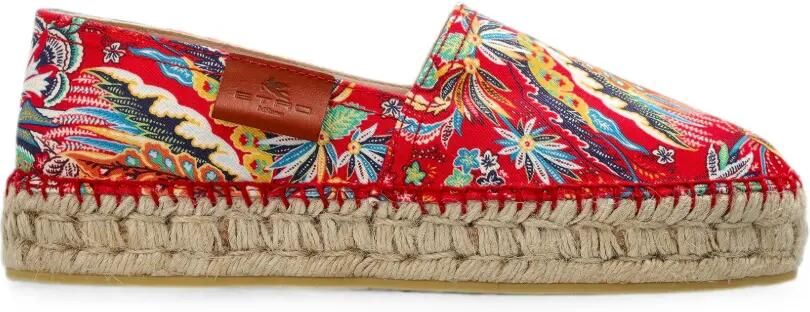 ETRO Espadrilles met borduurwerk Rood