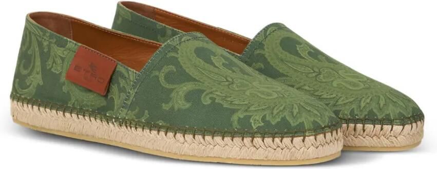 ETRO Espadrilles met paisley-patroon Groen - Foto 4