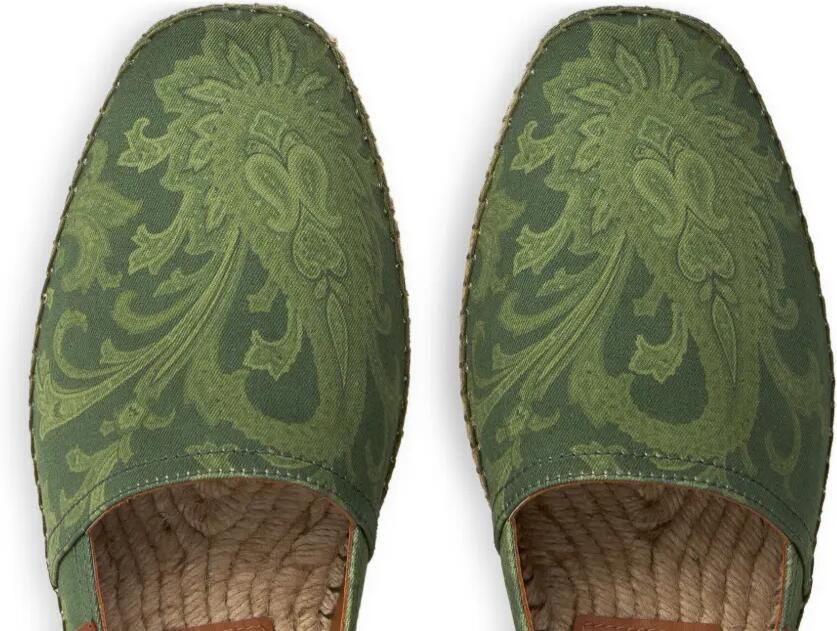 ETRO Espadrilles met paisley-patroon Groen - Foto 3