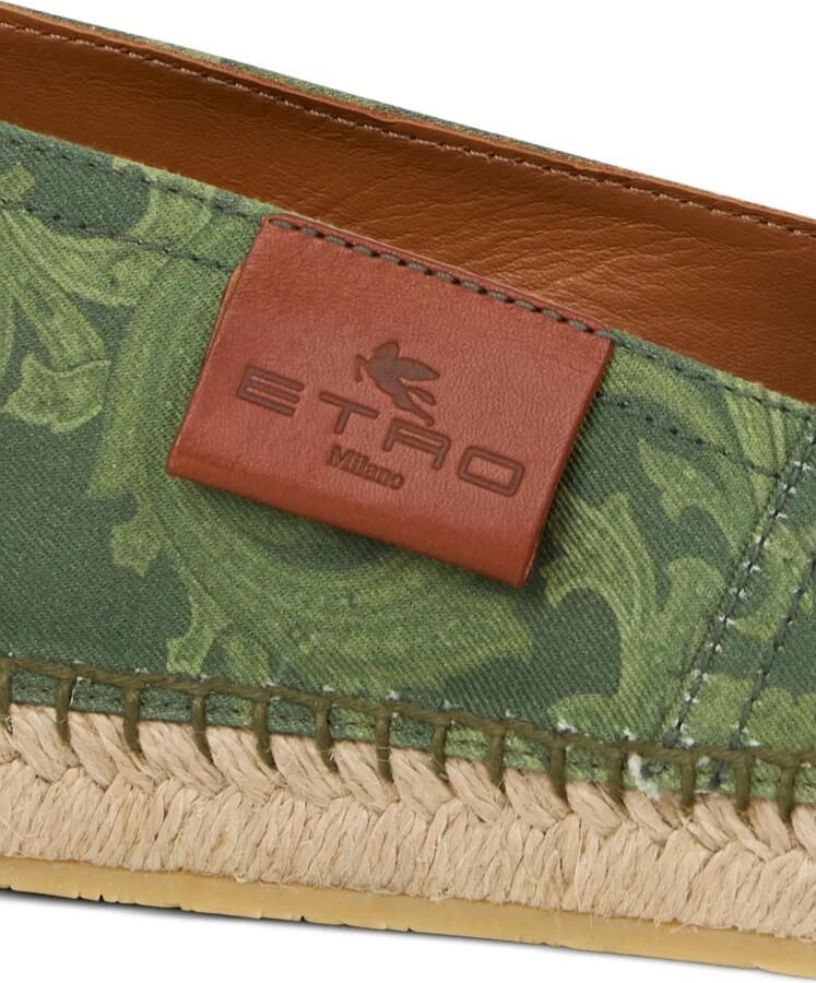 ETRO Espadrilles met paisley-patroon Groen - Foto 2