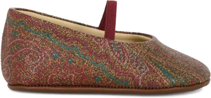 ETRO KIDS Ballerina's met paisley-print Bruin