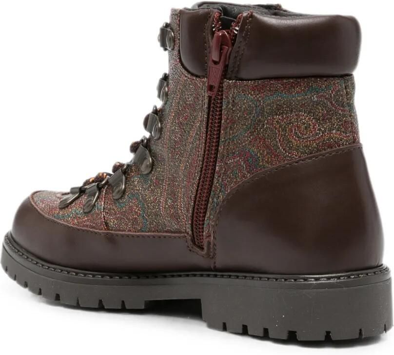 ETRO KIDS Enkellaarzen met paisley-print Bruin - Foto 2