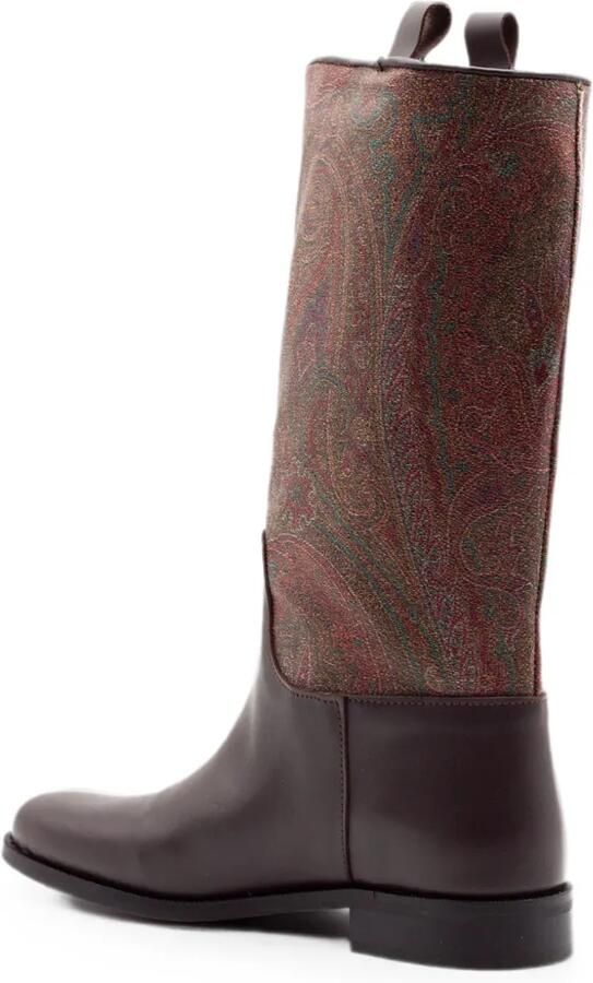 ETRO KIDS Pegaso laarzen met paisley-jacquard Bruin - Foto 5