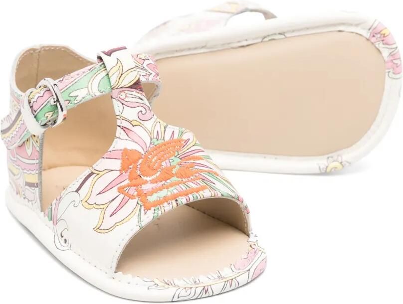 ETRO KIDS Sandalen met paisley-print Wit - Foto 3