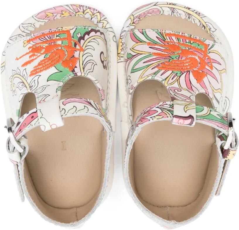 ETRO KIDS Sandalen met paisley-print Wit - Foto 2