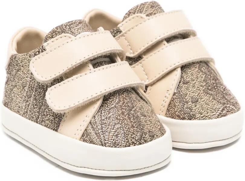 ETRO KIDS Sneakers met bandje met patroon Bruin