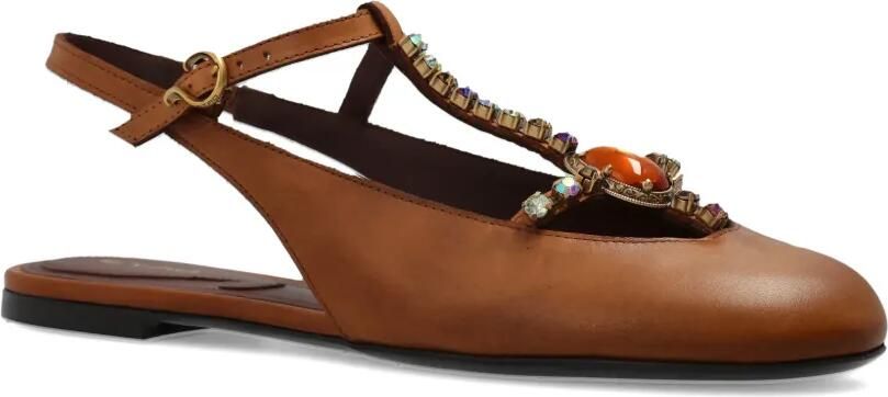 ETRO Leren pumps Bruin - Foto 3