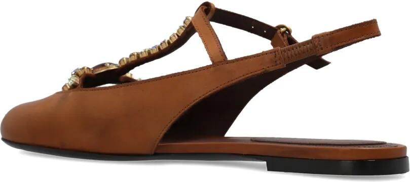 ETRO Leren pumps Bruin - Foto 4