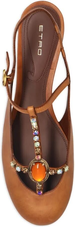 ETRO Leren pumps Bruin - Foto 5