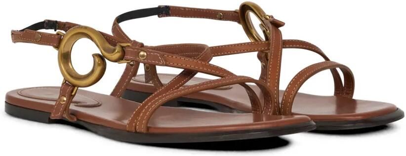 ETRO Leren sandalen Bruin - Foto 4