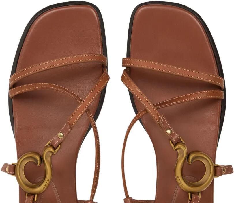 ETRO Leren sandalen Bruin - Foto 3