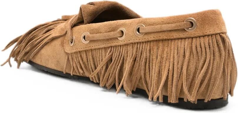 ETRO Loafers met franje en veters Beige - Foto 3