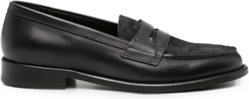 ETRO Loafers met paisley-print Zwart