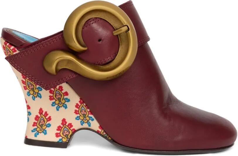ETRO Muiltjes met paisley-print Rood