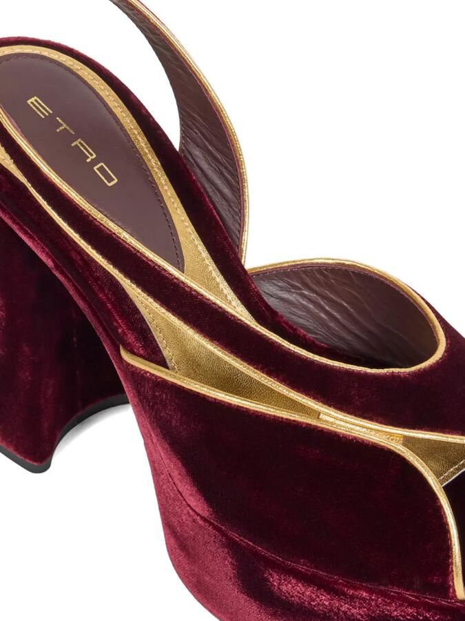 ETRO Sandalen met plateauzool Rood - Foto 3