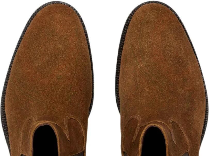 ETRO Suède chelsea enkellaarzen met Arnica-motief Bruin - Foto 3