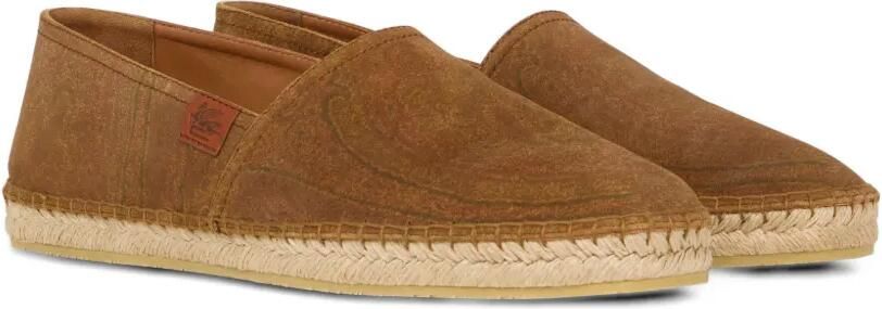 ETRO Suède espadrilles met Arnica patroon Bruin - Foto 3