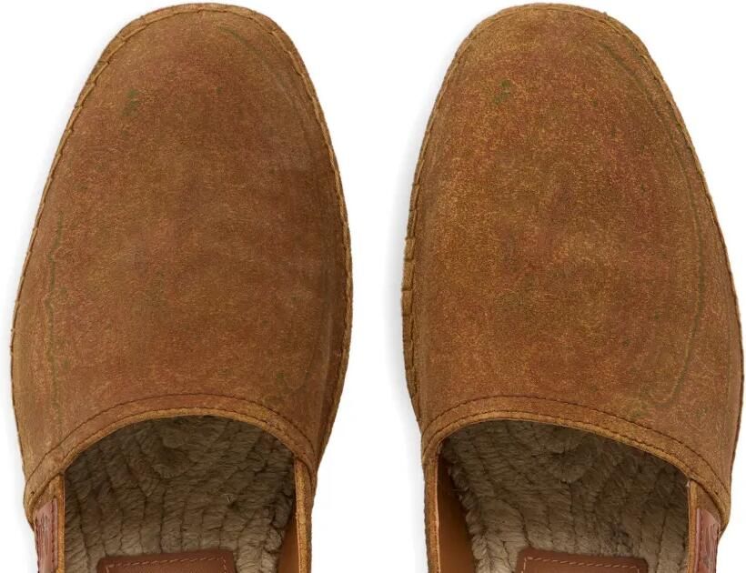 ETRO Suède espadrilles met Arnica patroon Bruin - Foto 2