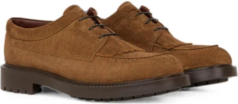 ETRO Suède loafers met Arnica-motief Bruin - Foto 4